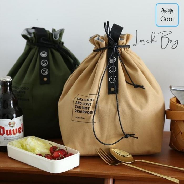 保温 保冷 保冷バッグ ランチバッグ 巾着 巾着バッグ 弁当 弁当箱 レディース お弁当バッグ 韓国 雑貨 エコバッグ Tb2666 リブリー 通販 Yahoo ショッピング