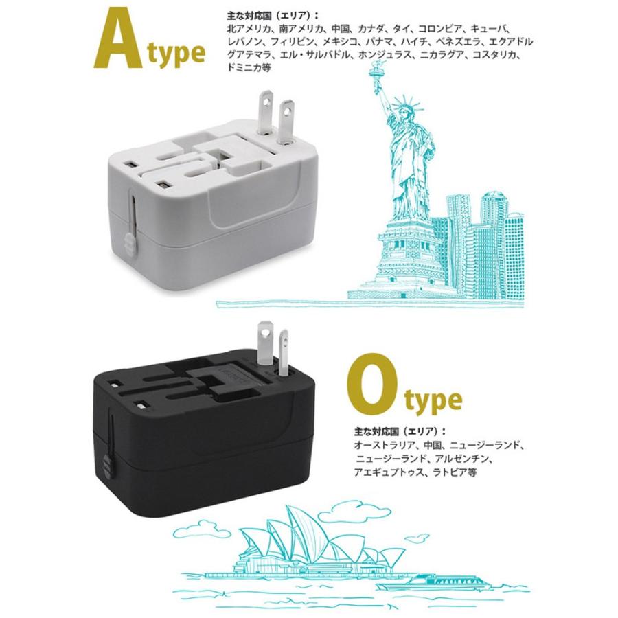 海外用 アダプター マルチ変換コンセント 電源変換プラグ 海外コンセント変換プラグ CE/RoHS認証 全世界対応 変圧器不要 送料無料 プレゼント｜livelylife｜13