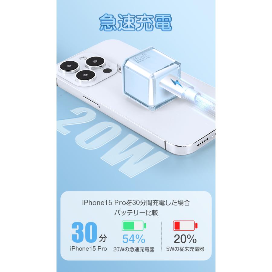LivelyLife Typec to 充電ケーブル iPhone16E 充電器 20W LivelyLife Typec to 充電ケーブル iPhone16E 充電器 20W