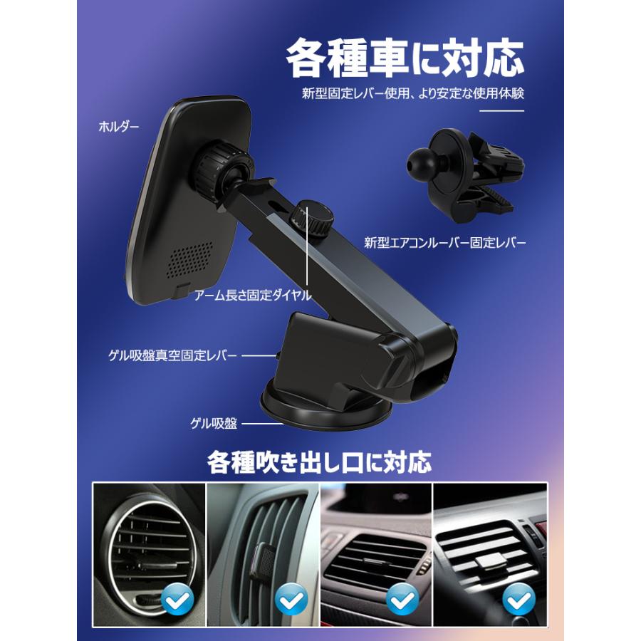スマホホルダー 車 充電 15W急速充電 スマホスタンド 車 マグネット車載充電器 スマホ車載ホルダー 360度回転 多重保護 iPhone12/13 | LivelyLife | 13
