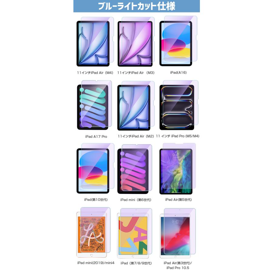 【極美品】iPad（第10世代） 64GB ブルー　保護フィルム for iPadブルーライト低減 光沢 画面保護フィルム