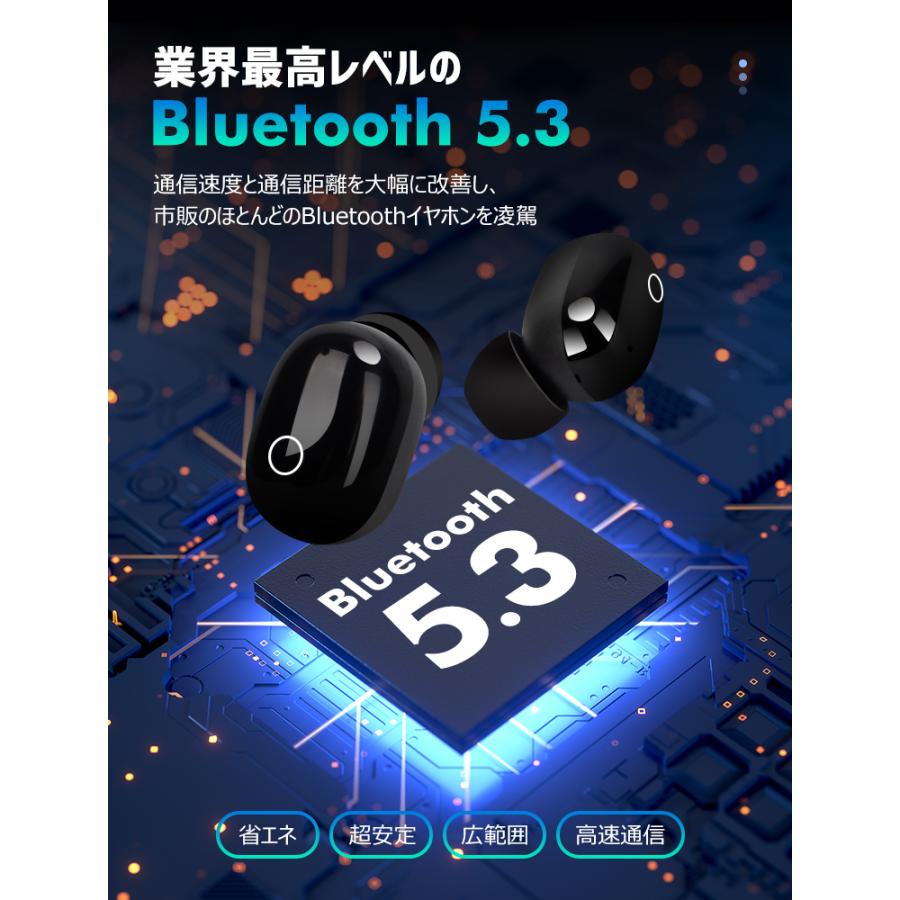 最新版 Bluetooth5.3 イヤホン ノイズキャンセリング ワイヤレスイヤホン iPhone15 カナル型 Hi-Fi高音質 瞬間接続 低遅延 バッテリー残電量 1位獲得｜livelylife｜13