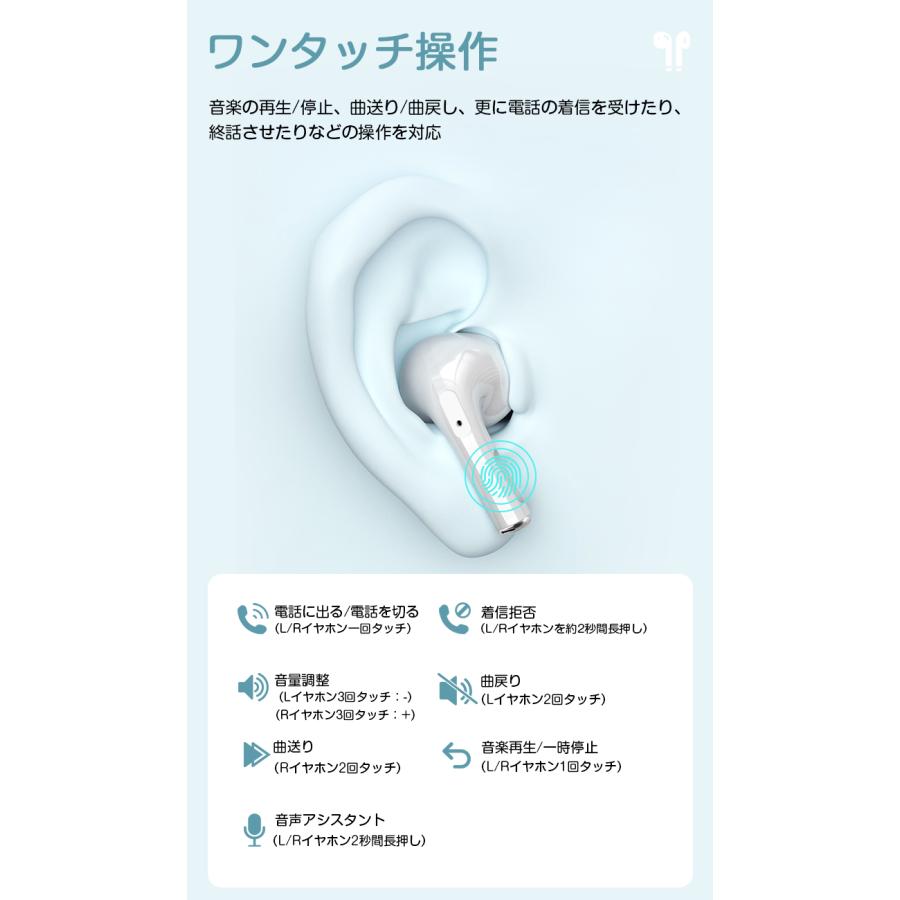 24時間限定価格 ワイヤレスイヤホン Bluetooth6.0 イヤホン Hi-Fi高音質 低遅延 小型 ブルートゥース  Siri iPhone Android イヤホン おすすめ 安い | LivelyLife | 12