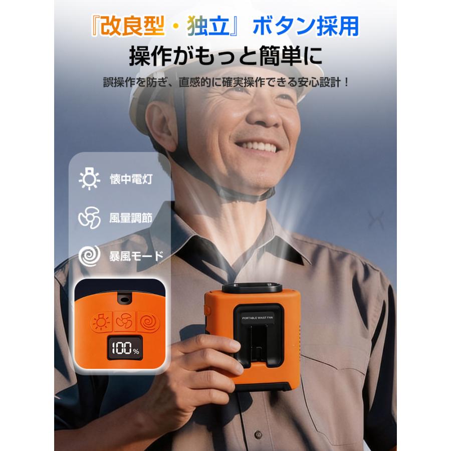 LivelyLife（ライブリーライフ） 2026進化版 腰掛け扇風機 強力 扇風機