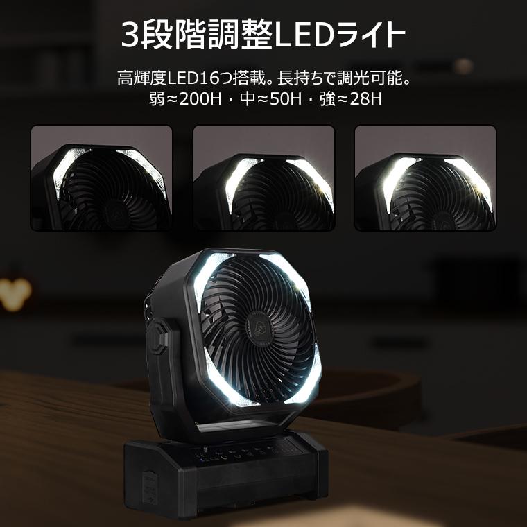 扇風機+冷感タオル 卓上扇風機 首振り コードレス アウトドア 20000mAh