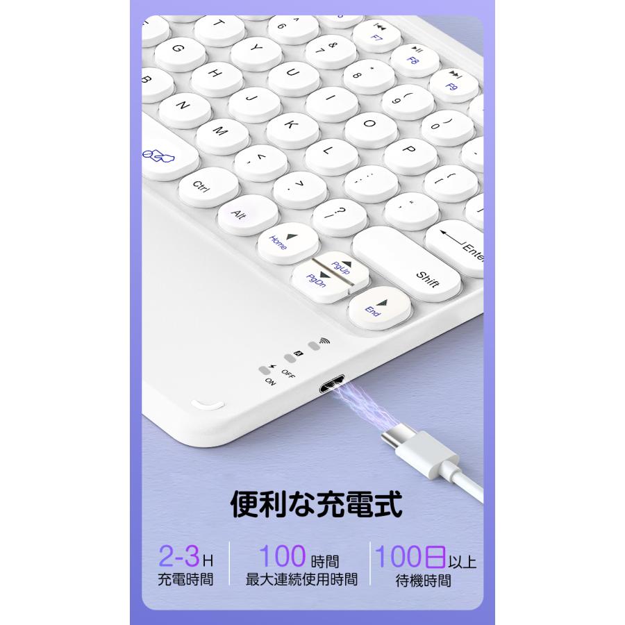 タッチパネル搭載 ipad ケース ipad 第9世代 キーボード ケース 11インチ iPad Air M2 ペン収納 iPad 10.9 第10世代 第7/8世代 10.2インチ Air 第4世代 第5世代｜livelylife｜14