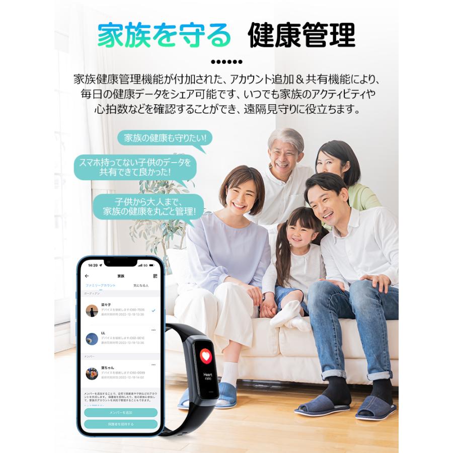 スマートウォッチ C60 血中酸素 心拍計 着信通知 24時間健康管理 レディーススマートウォッチ メンズ 歩数計 消費カロリー 睡眠モニター IP67防水 LINE｜livelylife｜28
