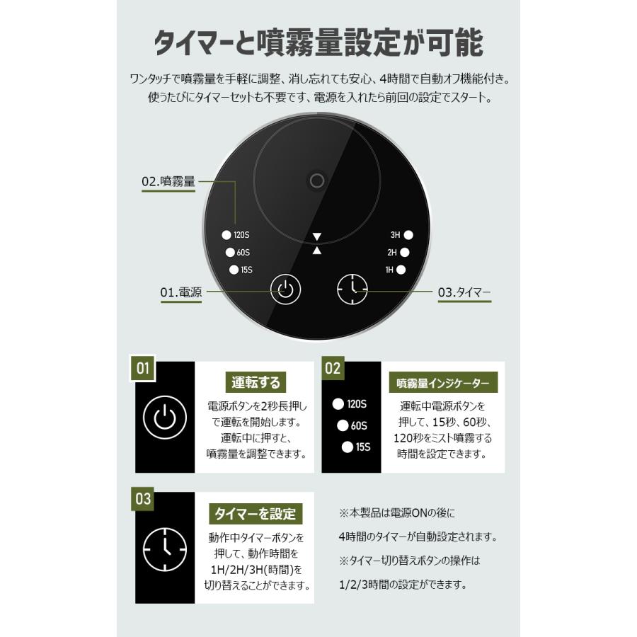 ＼クーポンで最安3762円／ 水なし アロマディフューザー 車 アロマオイル付 コードレス 2000mAh usb充電式 噴霧式 ネブライザー式 3段階調整 タイマー 漏れ防止 |  | 10