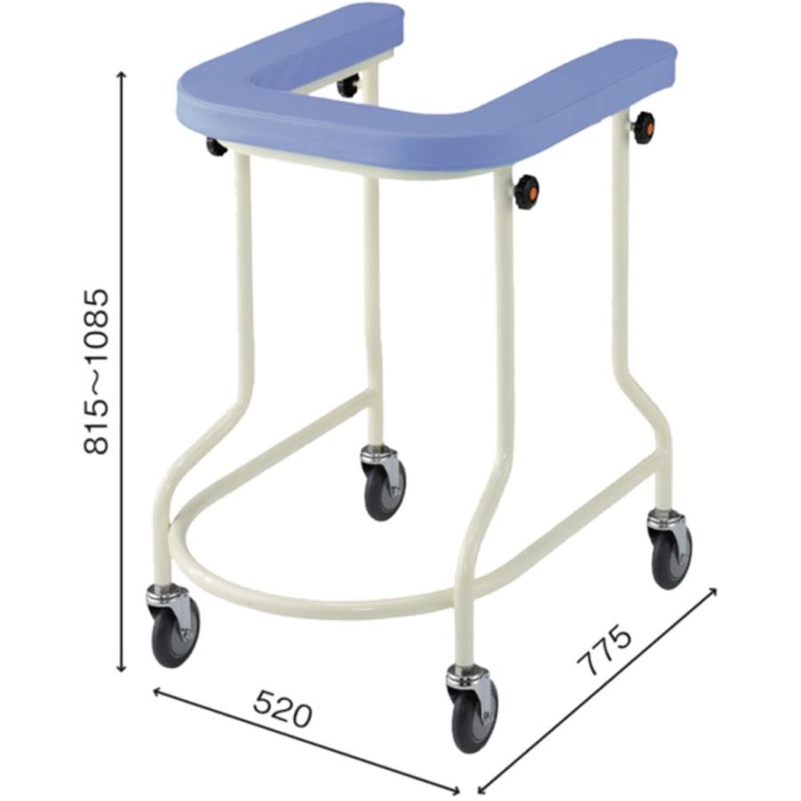 アルコー アルコー9型 ブルー 100462 歩行車 歩行器 屋内 室内 病院