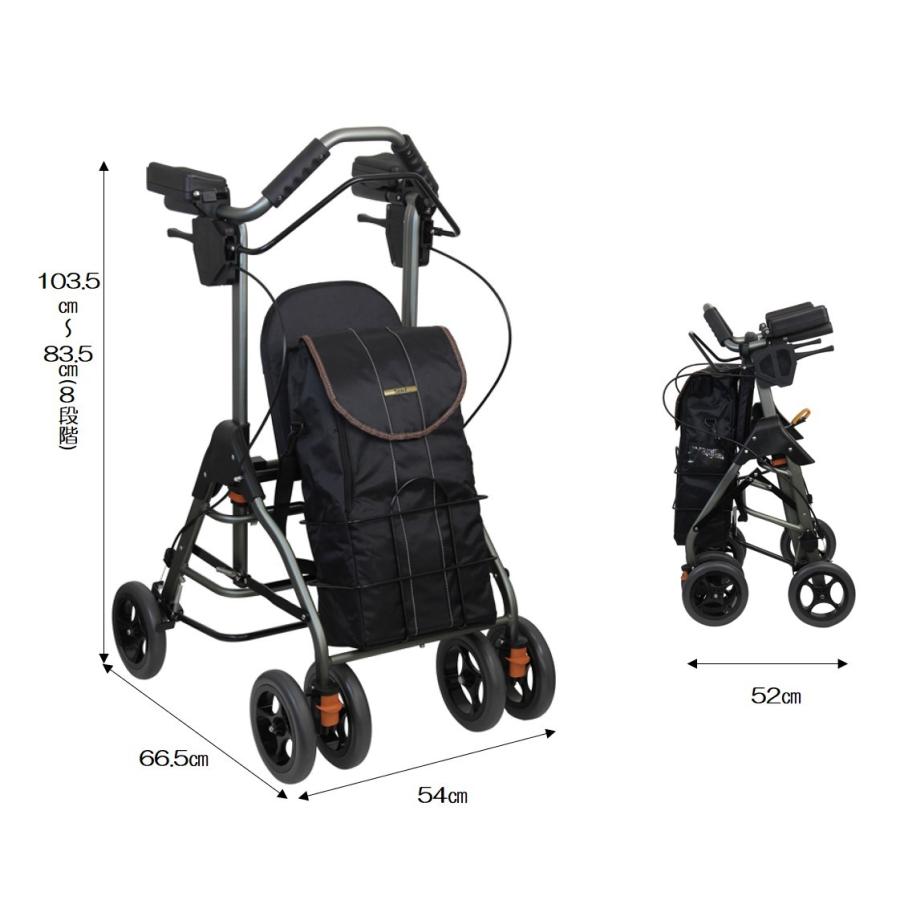 Tacaof 馬蹄型歩行車 歩行器 テイコブ リトルボンベF WAW17 屋外 屋内