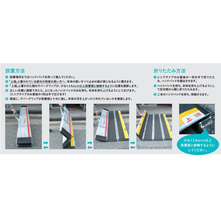 ケアメディックス スロープ 車いす用スロープ デクパック シニア