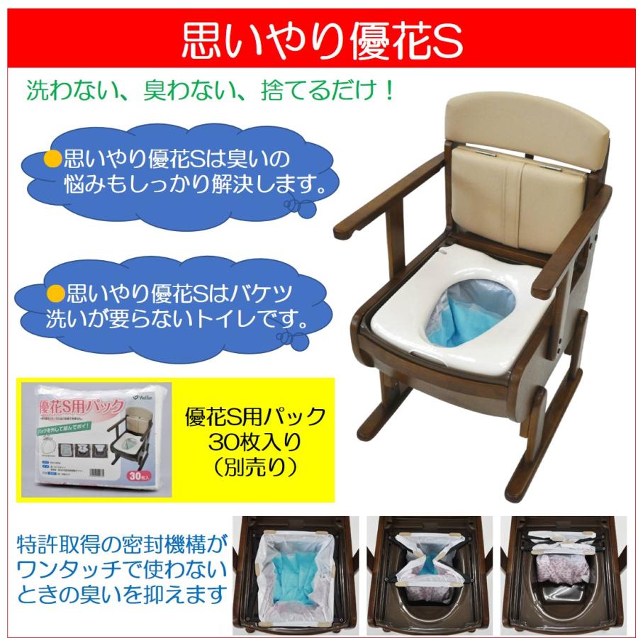 新品 未開封 Welfan 介護用ポータブルトイレ スリムレット（外箱ダメージ） ウェルファン ポータブルトイレ 思いやり優花S 47.5cm幅 キャスター