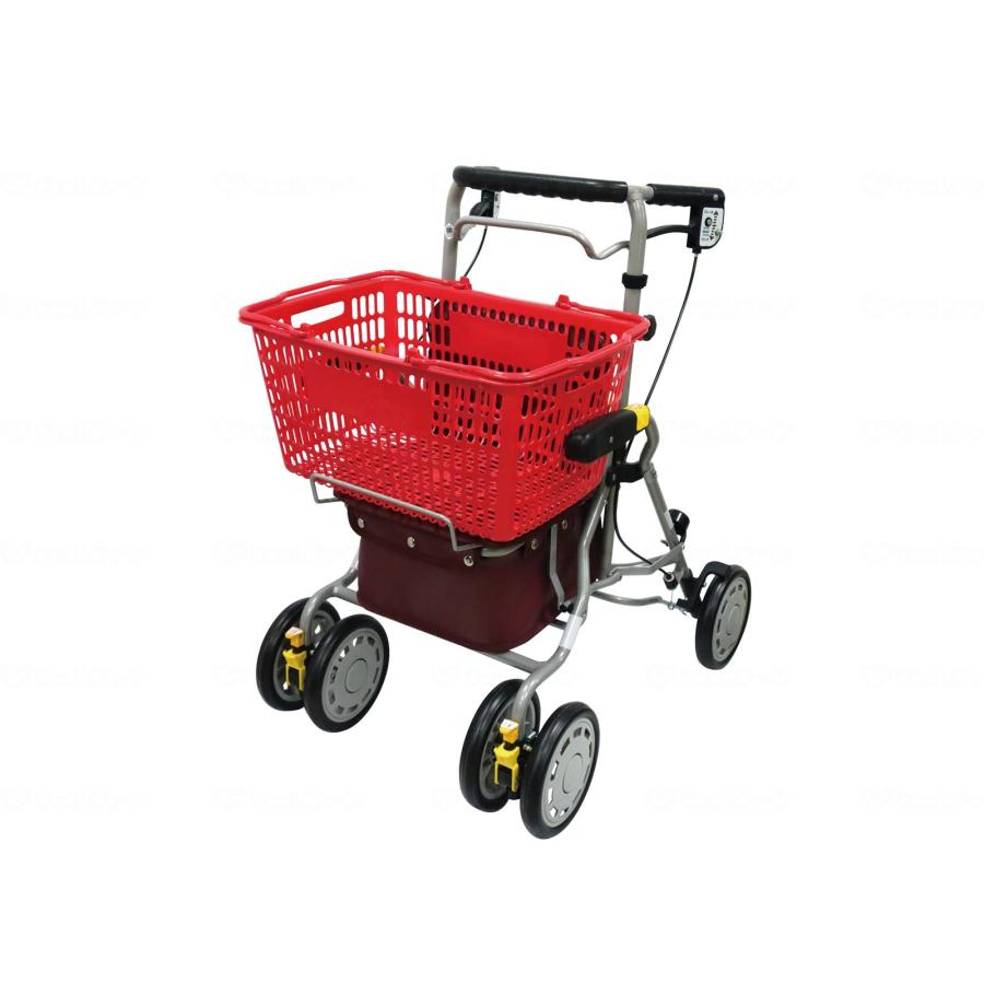 島製作所 歩行車 歩行器 シンフォニーラクーン 花柄ドットエンジ 座面