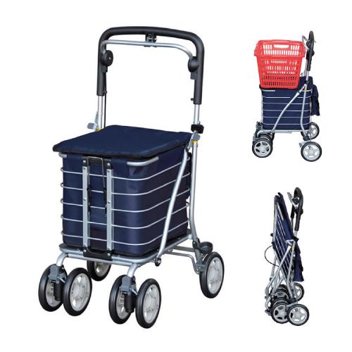 須恵廣工業 アルミワゴン MS シルバーカー コンパクト 敬老の日 母の日