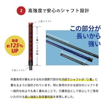 SINANO（シナノ） やわらGELグリップ 4点杖 多点杖 杖 ステッキ 軽量