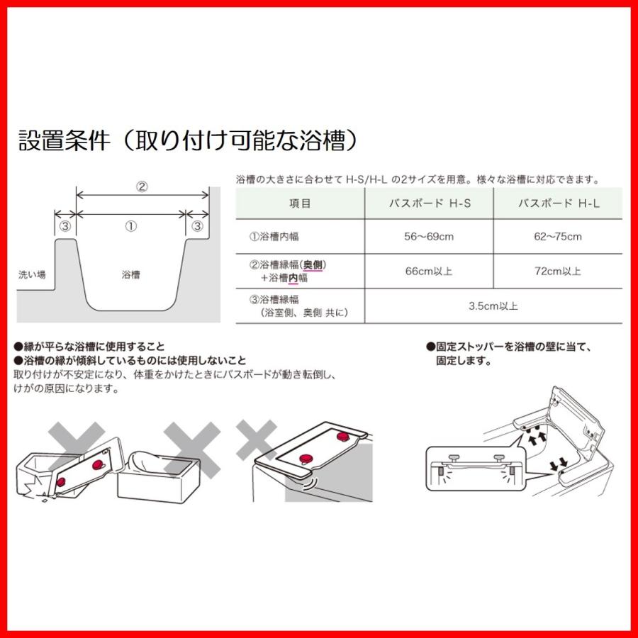 アロン化成 バスボード 浴槽ボード H-S はねあげくん S 安寿 入浴補助
