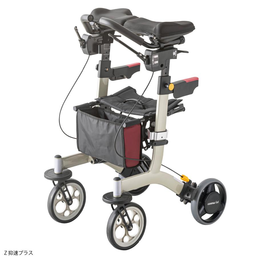 アロン化成 歩行車 歩行器 リトルターンZ 抑速プラス 532298 ワイン