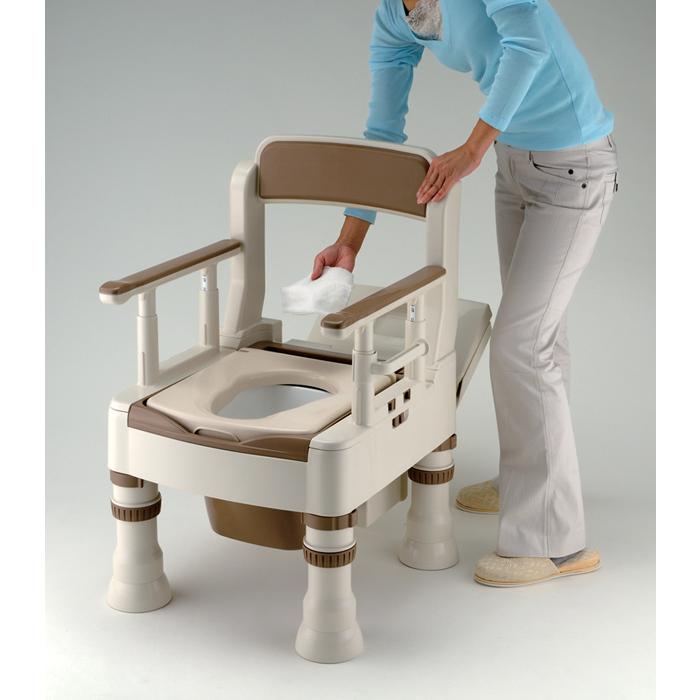 ポータブルトイレ きらく Mシリーズ MY型 やわらか便座 リッチェル