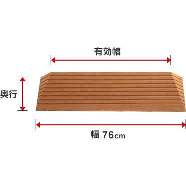 シンエイテクノ 段差解消 屋内用 スロープ 段差 ダイヤスロープ 76cm