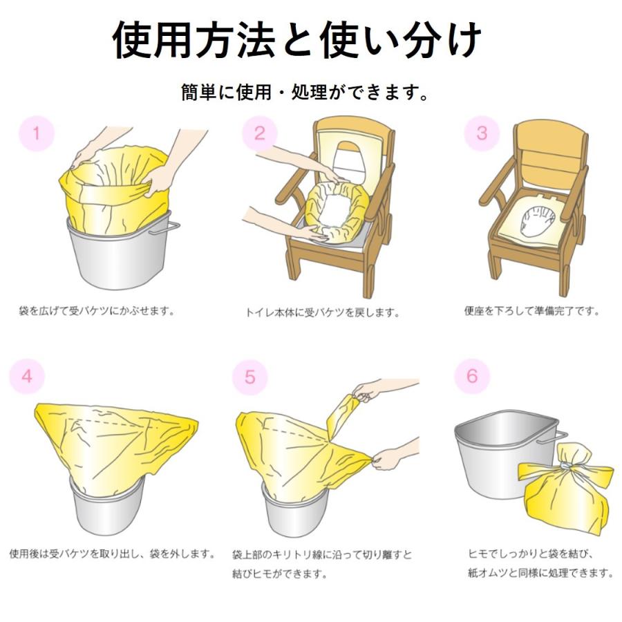 トイレ用処理袋 ワンズケア 30枚入り 排泄用品 ポータブルトイレ 総合サービス｜livemall｜03