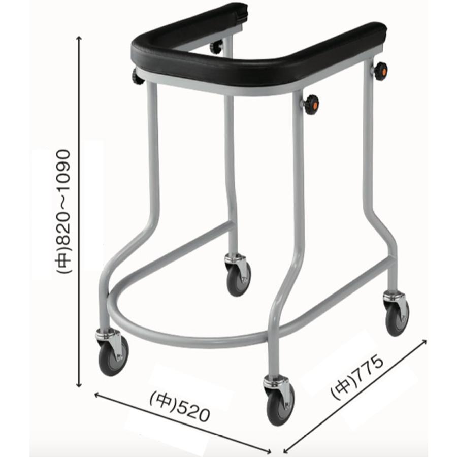 アルコー アルコー3型（中）歩行車 歩行器 個人宅配送無料 屋内 室内