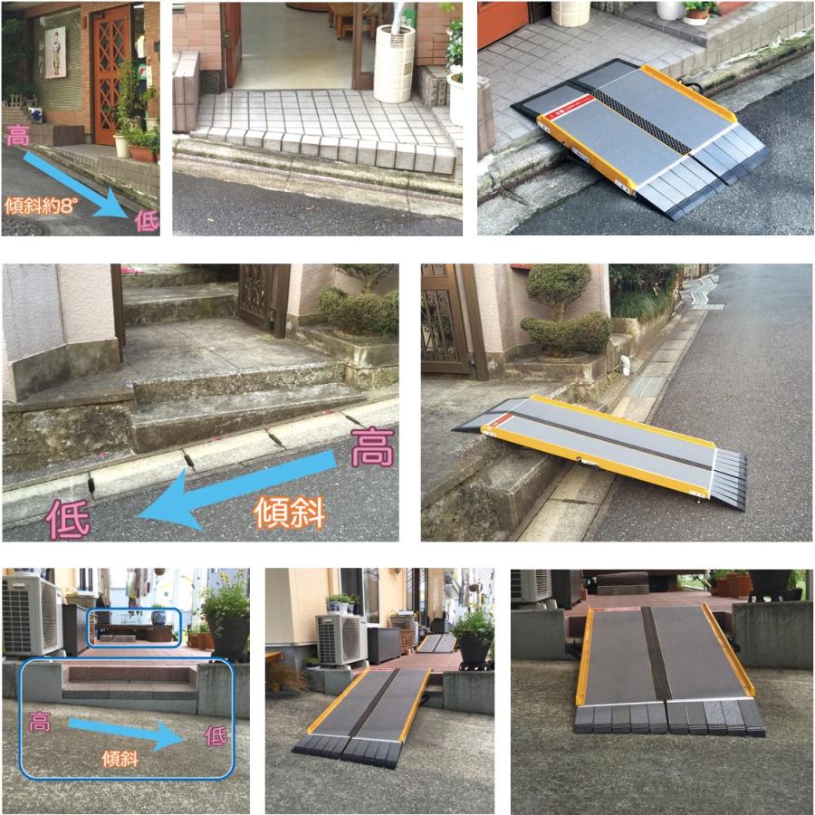 スロープ 車いす用スロープ 段ない・スFK 2800 634-200 段差解消 2