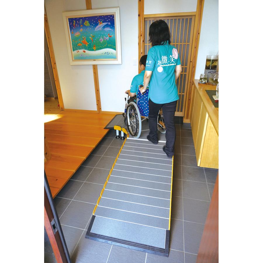スロープ 車いす用スロープ Lスロープ 1500 643-115 個人宅配送無料 