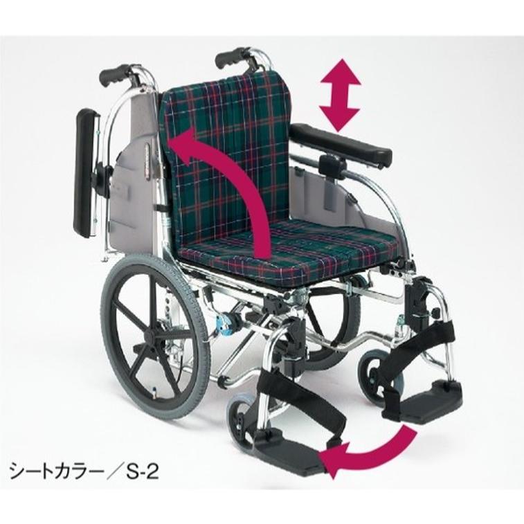 MATSUNAGA（マツナガ） 車椅子 軽量 標準 介助式 セミモジュール