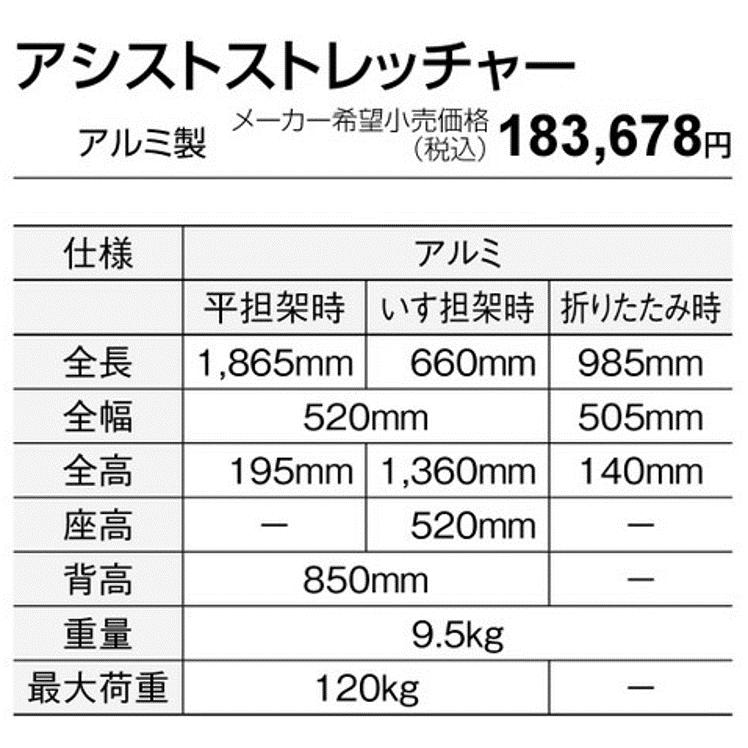 避難用具 救助 救護 病院 施設 担架 アシストストレッチャー チェアー