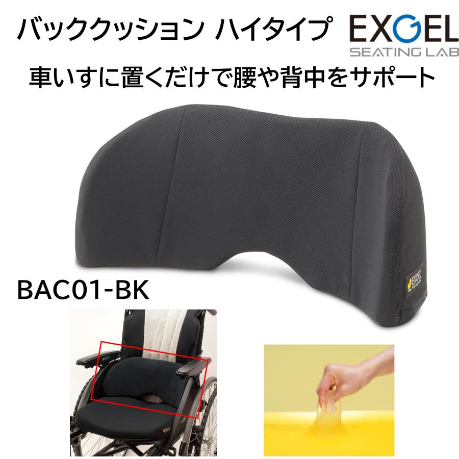 EXGEL（エクスジェル） 車椅子 車いす クッション バッククッション