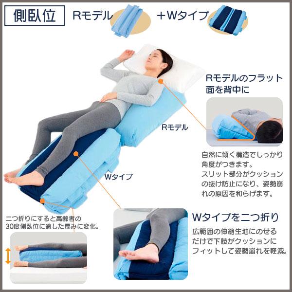 ポジショニングクッション エニモ Mモデル Wタイプ CK-464 仰臥位 側臥位 背上げ Anymo 体位変換器 姿勢保持 ケープの画像