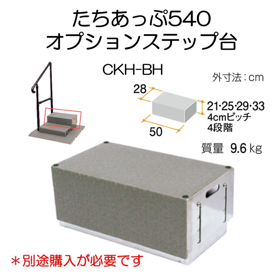 手すり たちあっぷ540 CKH-02 片手 住宅改修 屋外用 工事不要 補助