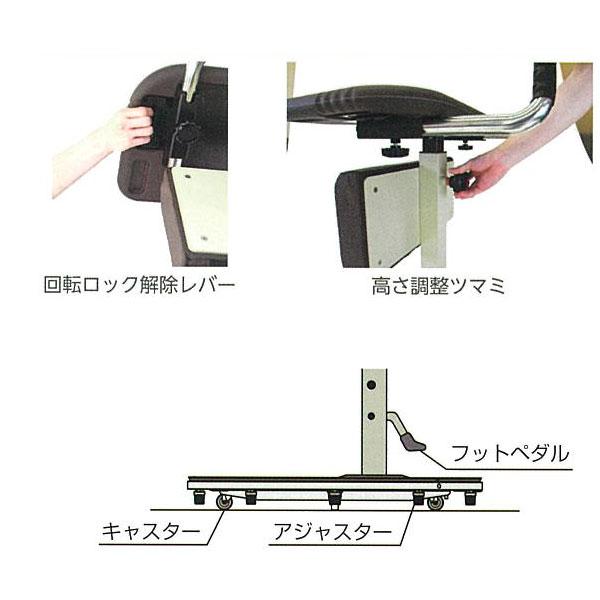 yazaki 手すり たちあっぷ ひざたっちC 回転式 CKI-12Aハイタイプ CKI