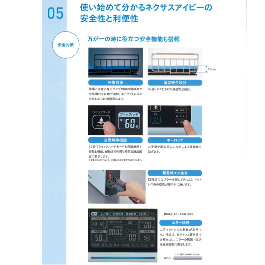 床ずれ防止 エアマットレス 褥瘡 看護 介護ケア マイクロクライメイト ネクサスアイビー CR-770 840 ケープの画像