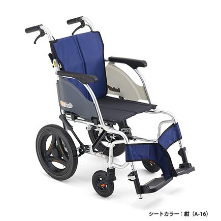 車椅子 軽量 車いす 介助式 CRT-SG-2 カルッタ CRT SKブレーキ スライド延長ブレーキ ミキ_1