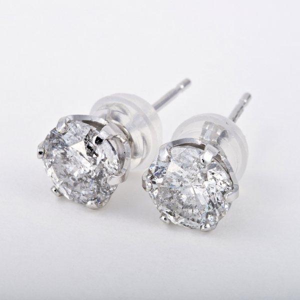 PT900 1.5ctダイヤモンドピアス（鑑別書付き） プラチナ ブラックパール ピアス 11mm 黒蝶 真珠 ピアス K18WG ホワイトゴールド レディース NB00011R21RB0638DW