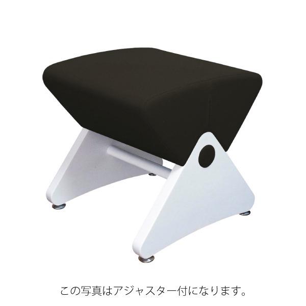 デザイナーズスツール キャスター付き ホワイト（布：ブラック／エラストマー）〔Ｍｏｎａ．Ｄｅｅ〕モナディー ＷＡＳ０１ＳＣ