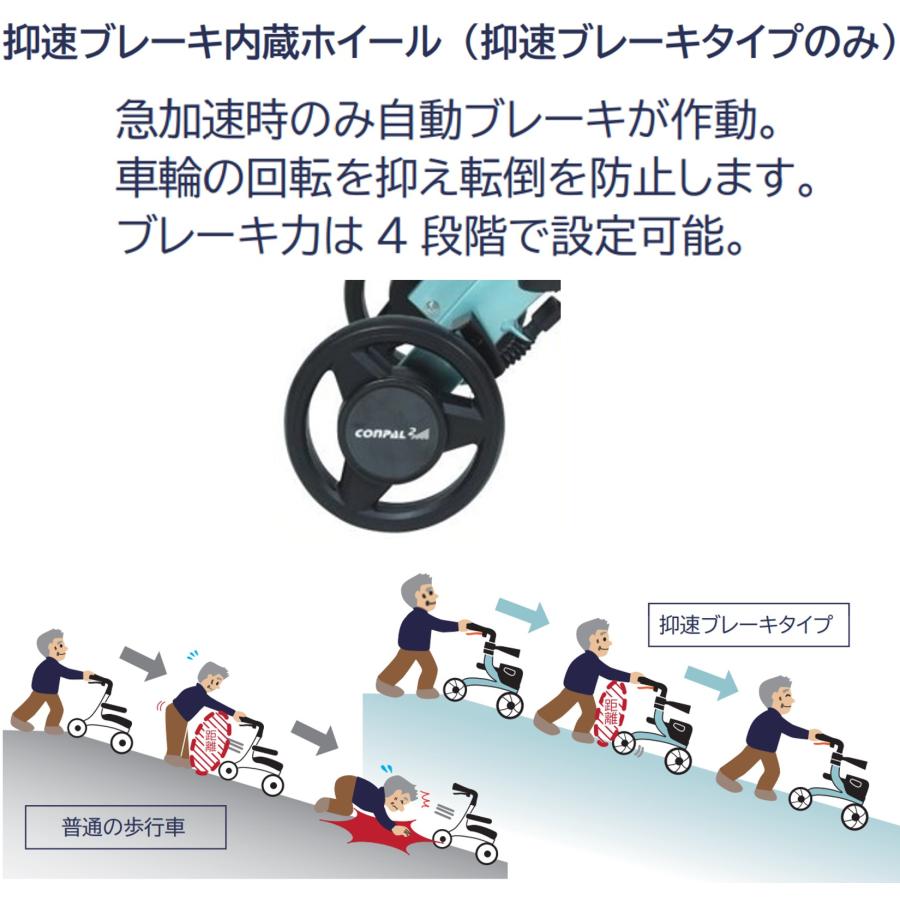 カワムラサイクル 歩行車 歩行器 パステル Pastel 抑速 Lサイズ KW