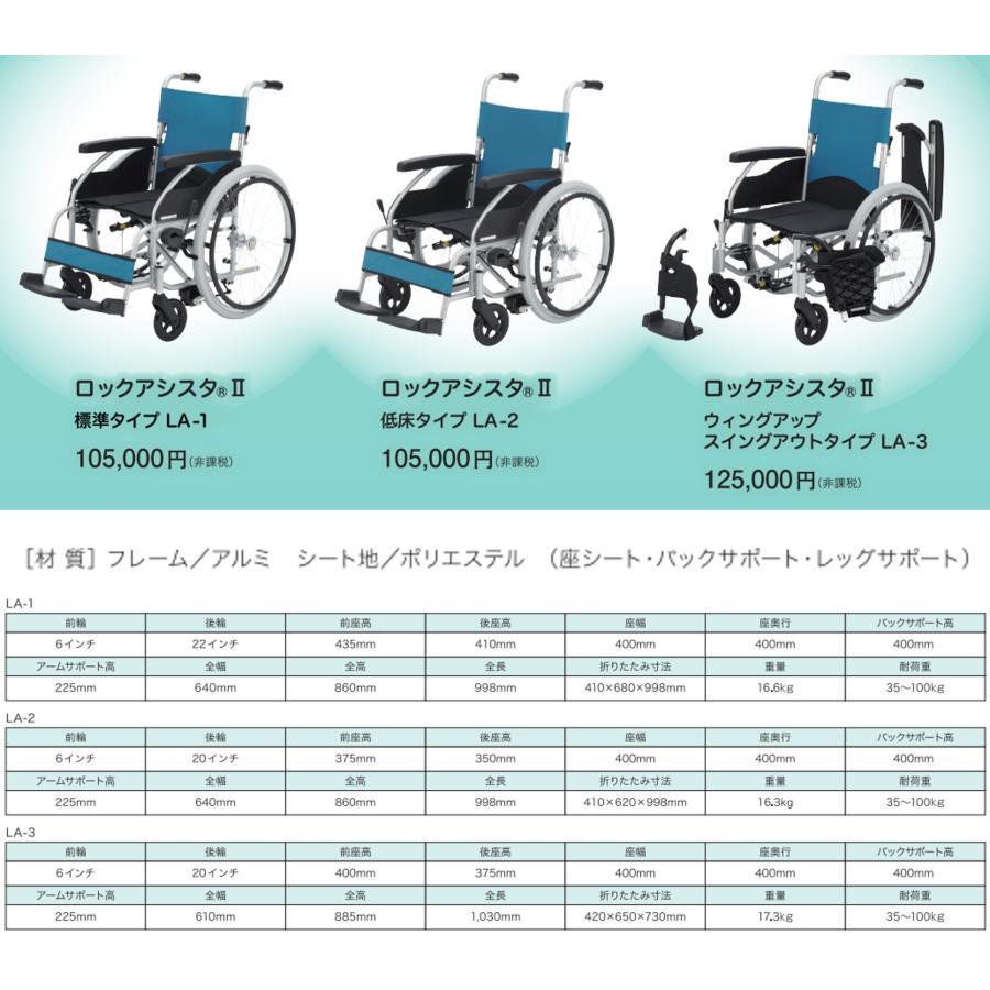 MATSUNAGA（マツナガ） 自動ブレーキ付き 車椅子 低床タイプ 自走式 
