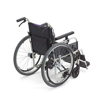 ミキ 車椅子 軽量 車いす とまっティ 自走式 座幅40cm ノンバック