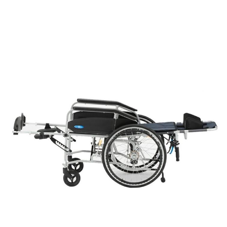 車椅子 軽量 自走式 ネオ NEO-3α フルリクライニング エレベーティング ノーパンク ヘッドサポート着脱 車いす 法人限定 個人宅配送不可 日進医療器の画像
