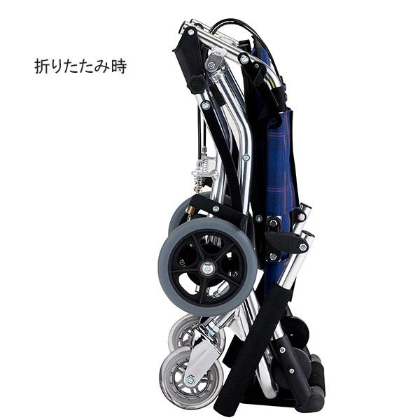 マキテック 車椅子 軽量 コンパクト車いす テイクアルファー NP-003NC