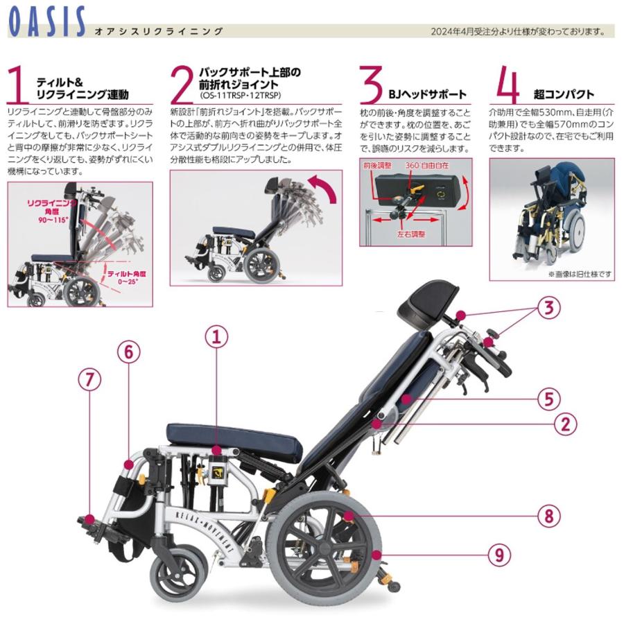 MATSUNAGA（マツナガ） 車椅子 軽量 車いす オアシス 自走式 OS