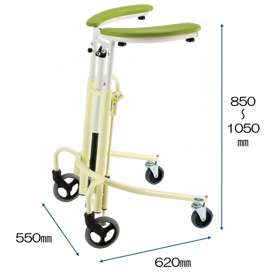 シルバーカー 室内用四輪歩行器 馬蹄型 介護用具 （歩行車 屋外