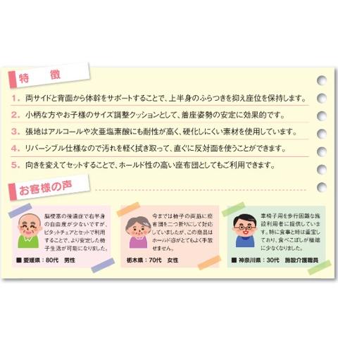 ピタットクッション 介護椅子用 PT-CS 2個入り 姿勢保持 座位姿勢 片麻痺 簡単設置 介護用 オフィス・ラボ |  | 06