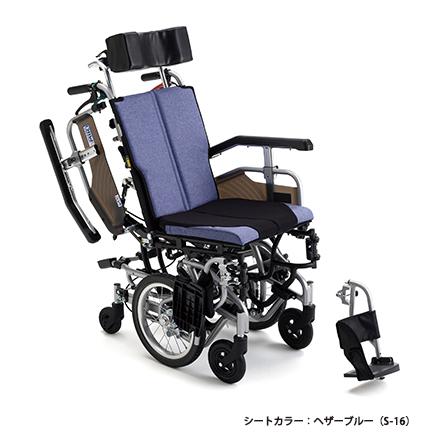 ミキ 車椅子 軽量 車いす 介助式 ティルト リクライニング SKR-8
