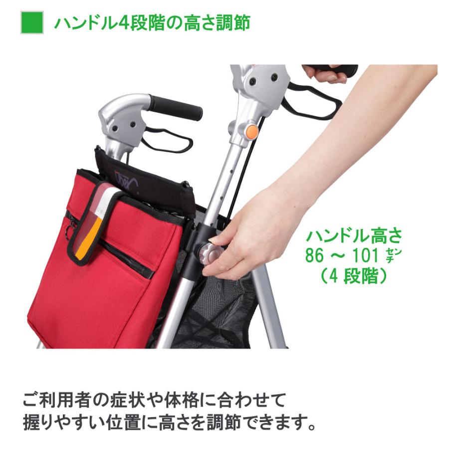 新品◆スリムカー スリムコンパクト　ネイビー◆座れるタイプ！折りたたみ式① 車椅子折り畳み式 軽量 コンパクト シルバーカー 自走 介助 兼用