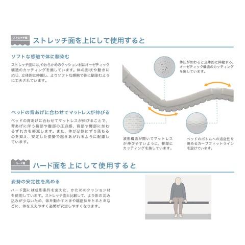 【個人様向け限定商品】特殊寝台付属品 プレグラー STR KE-511T KE-512T KE-513T KE-514T マットレス リバーシブル 体圧分散 介護用品 パラマウントベッド | パラマウントベッド | 03