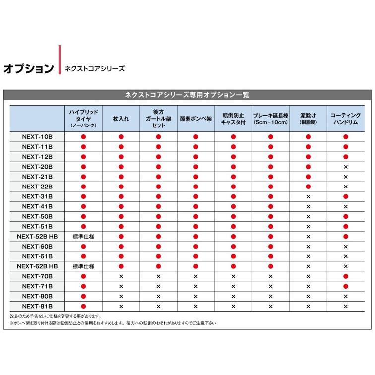 MATSUNAGA（マツナガ） 車椅子 車いす オプション ネクストコア