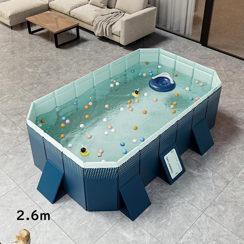 [大特価] 折りたたみ式 空気入れ不要 キッズプール 子供用プール ビニールプール おうちプール 折り畳み プール ベビープール ボールプール ペット用プール 【Z2176829109】(11720円)